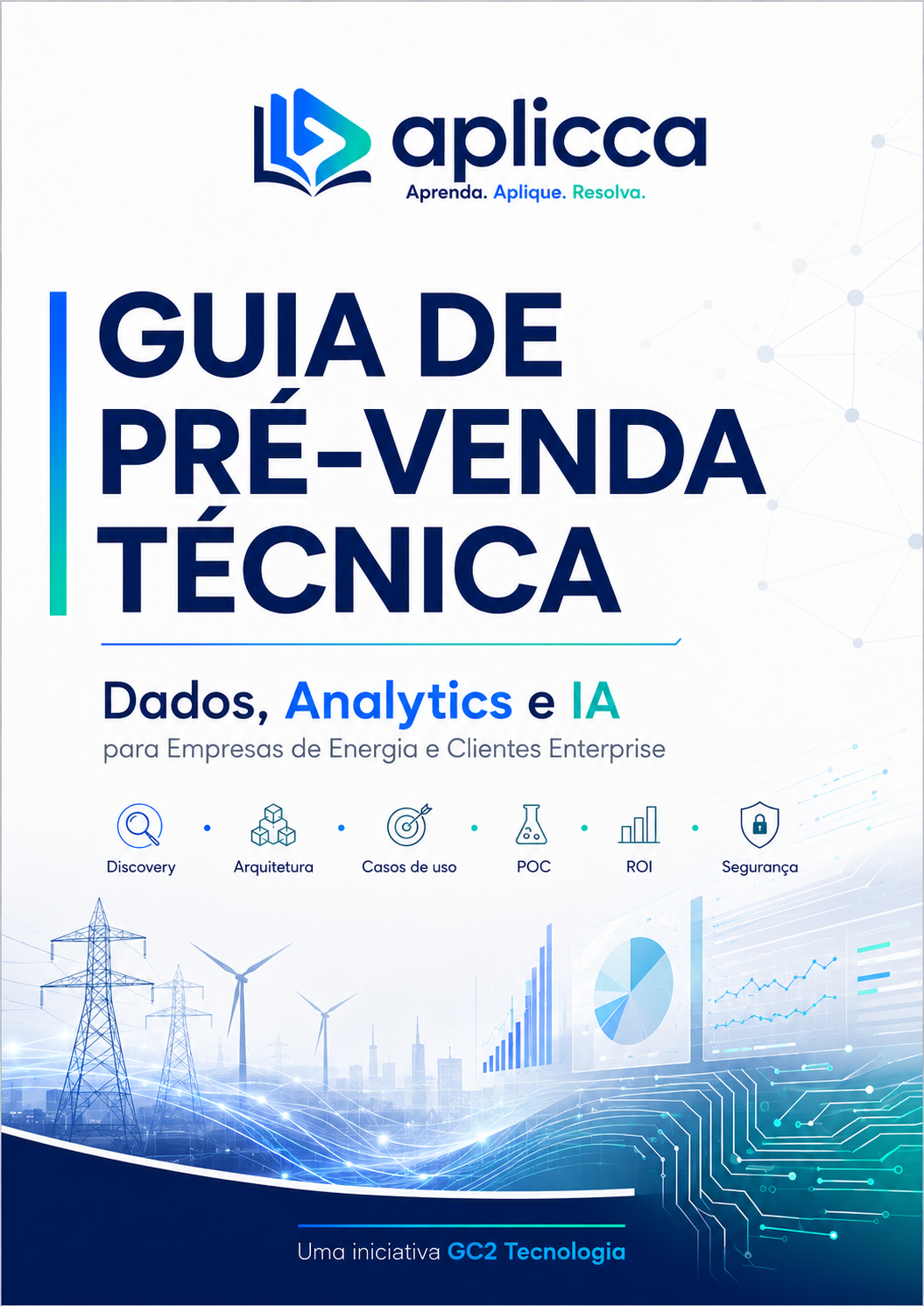 Capa do guia Pré-venda Técnica de Dados, Analytics e IA