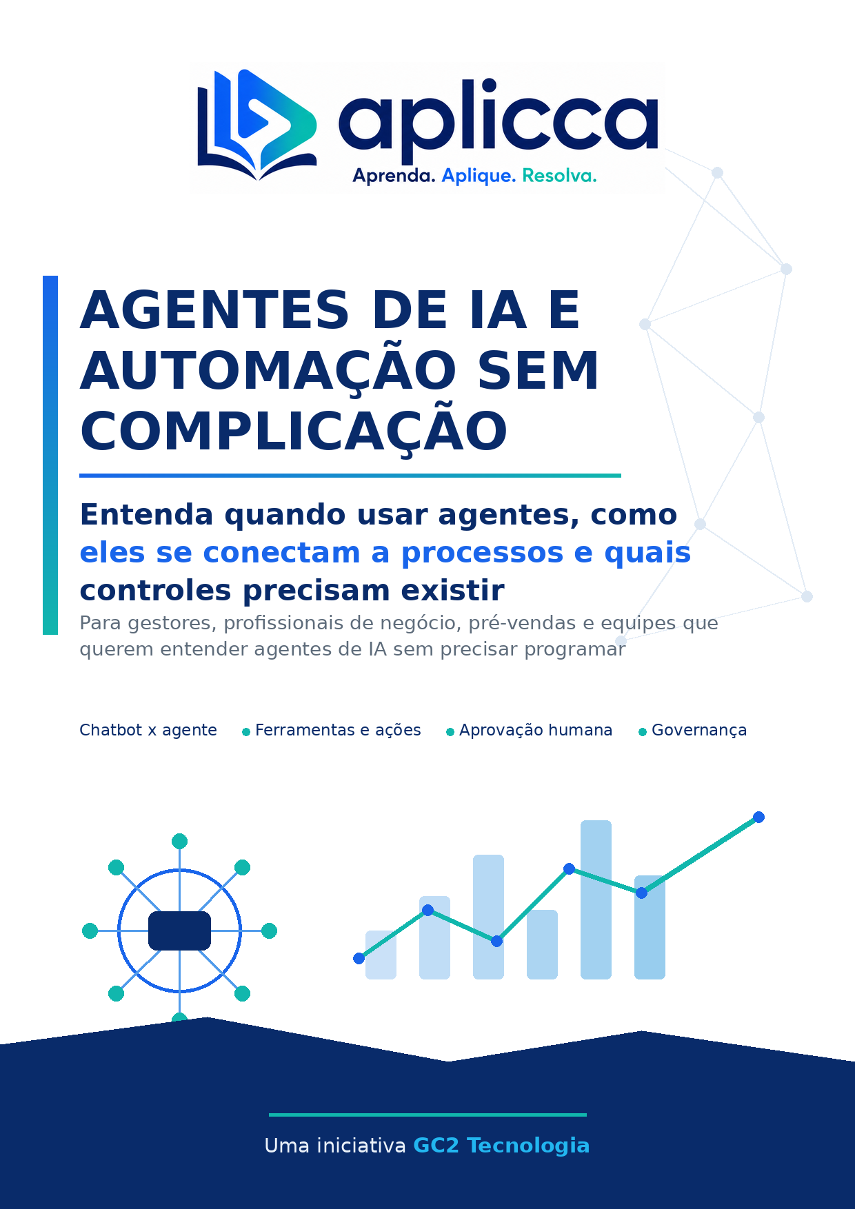 Capa do guia Agentes de IA e Automação sem Complicação