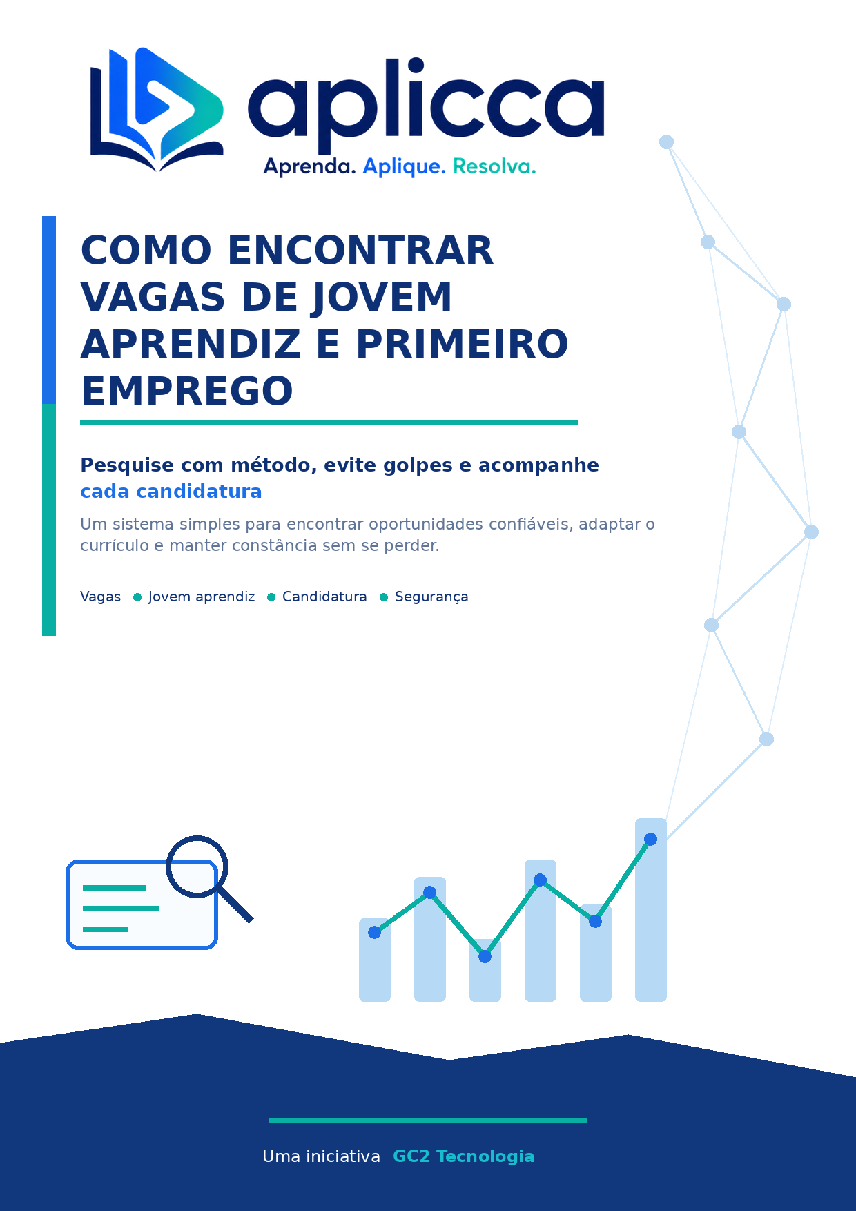 Capa do guia Como Encontrar Vagas de Jovem Aprendiz e Primeiro Emprego